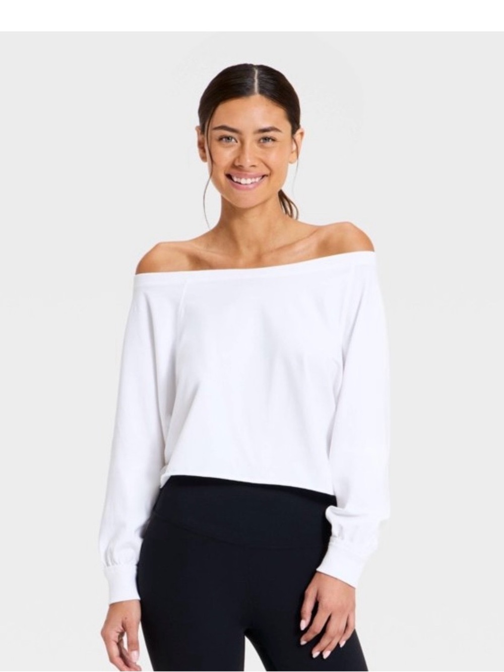 Nwt JoyLab Off-Shoulder White Women's Sweater